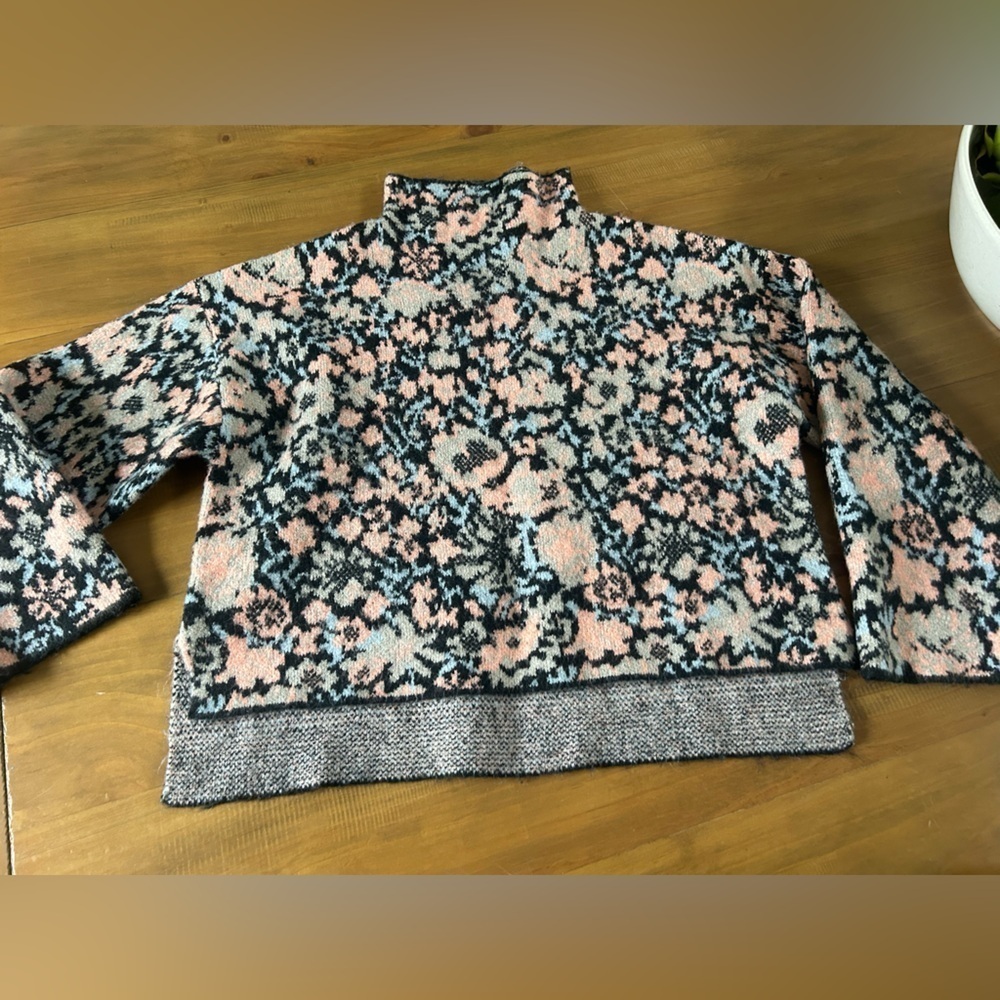 Zara Floral Patterned Mockneck Sweater - Picture 4 of 9